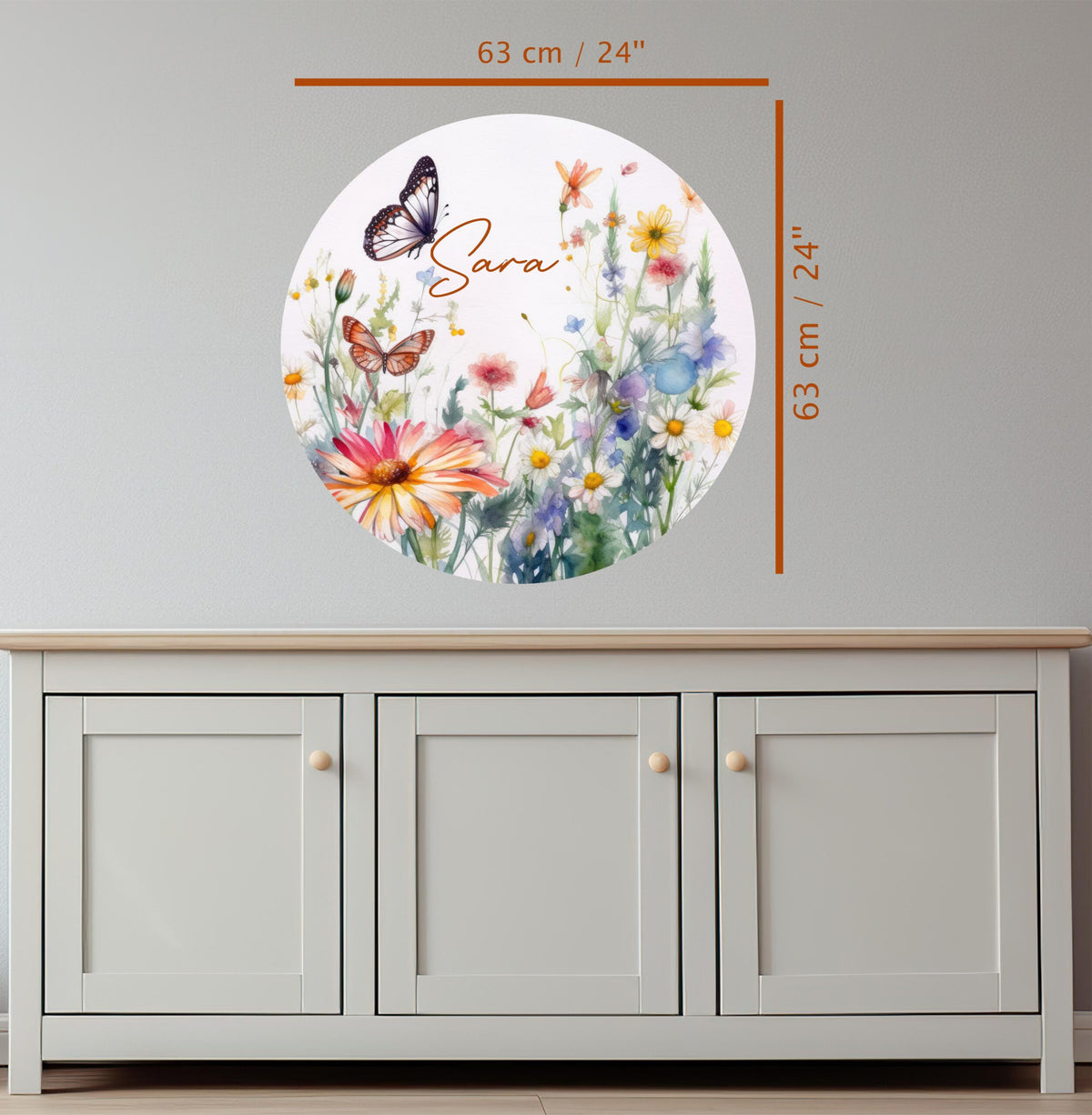 Personalized Floral Nursery Wall Decal product image 4 by Dos Junior