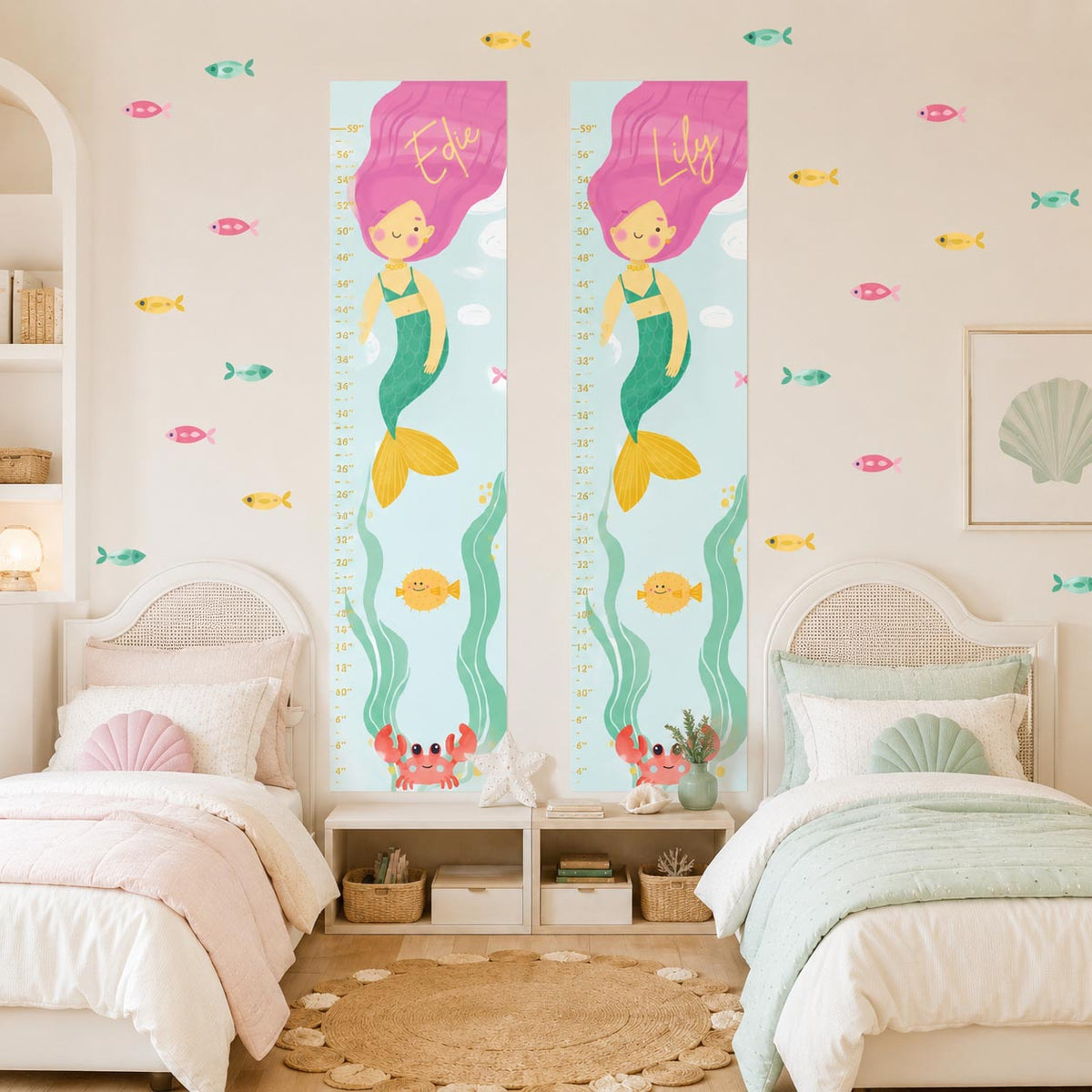 Personalized Mermaid Growth Chart Wall Decal product image 5 by Dos Junior