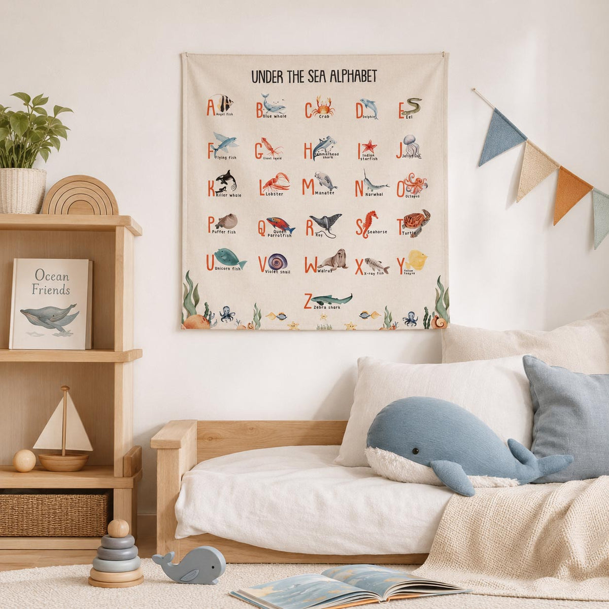 Sea Animals Alphabet Wall Decor product image 11 by Dos Junior