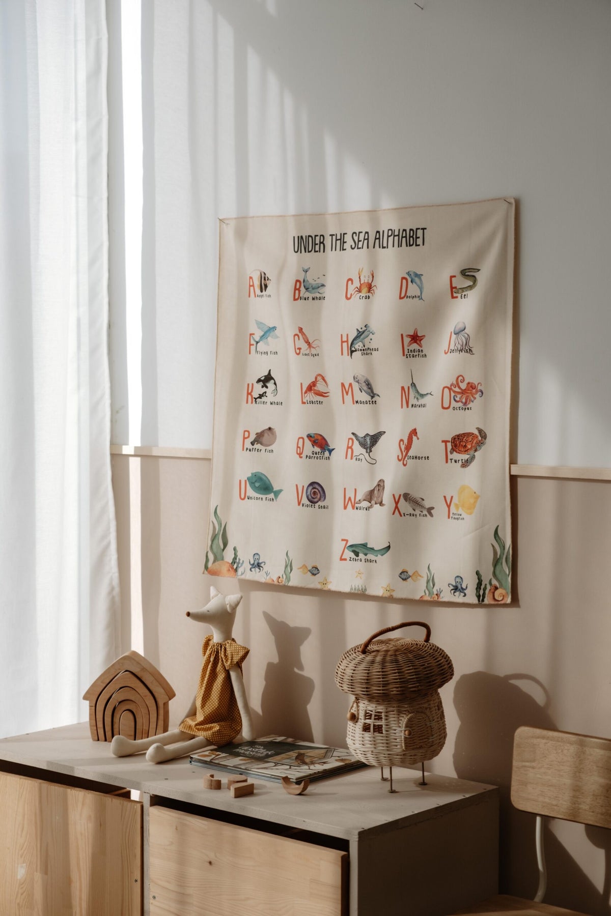 Sea Animals Alphabet Wall Decor product image 8 by Dos Junior