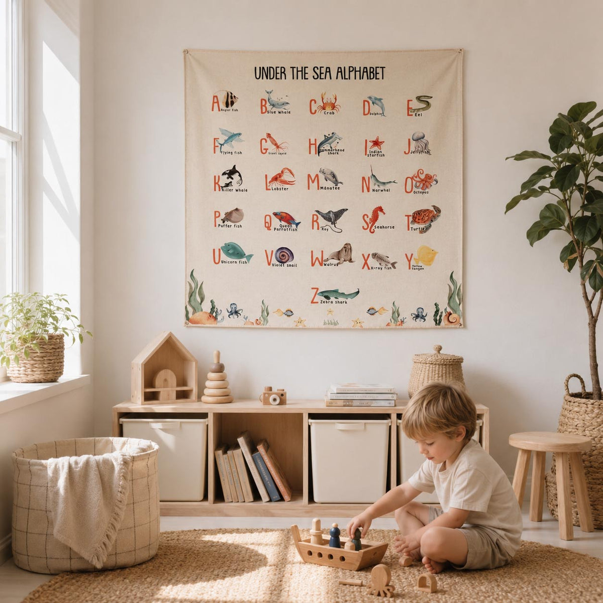 Sea Animals Alphabet Wall Decor product image 6 by Dos Junior