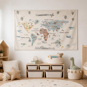 Skyland World Map Wall Decor