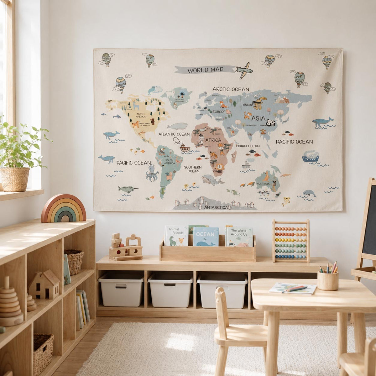 Skyland World Map Wall Decor product image 7 by Dos Junior