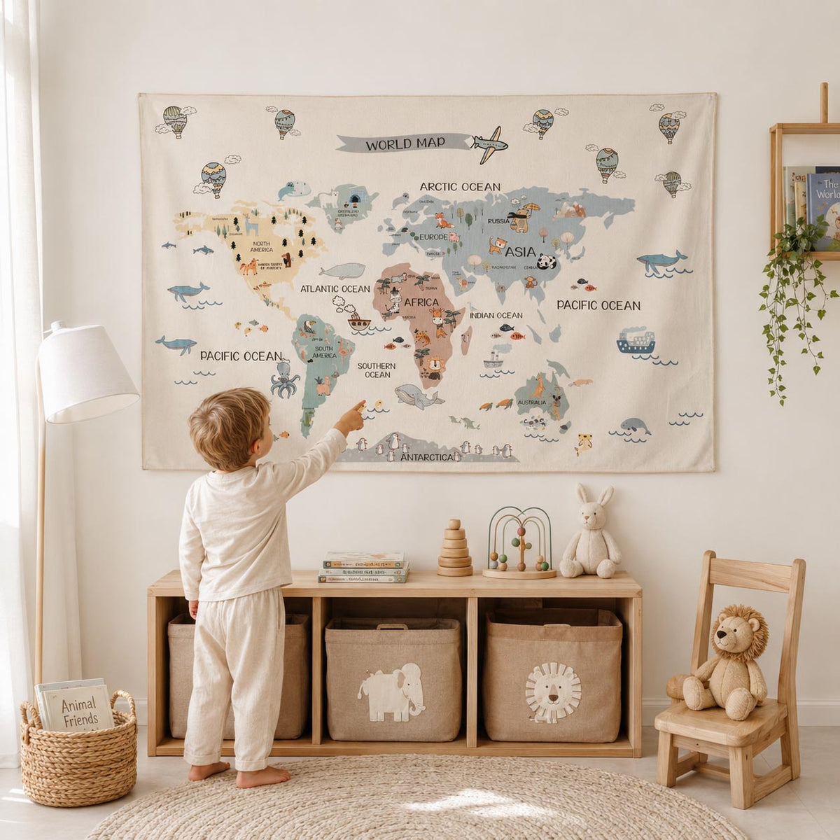 Skyland World Map Wall Decor product image 5 by Dos Junior