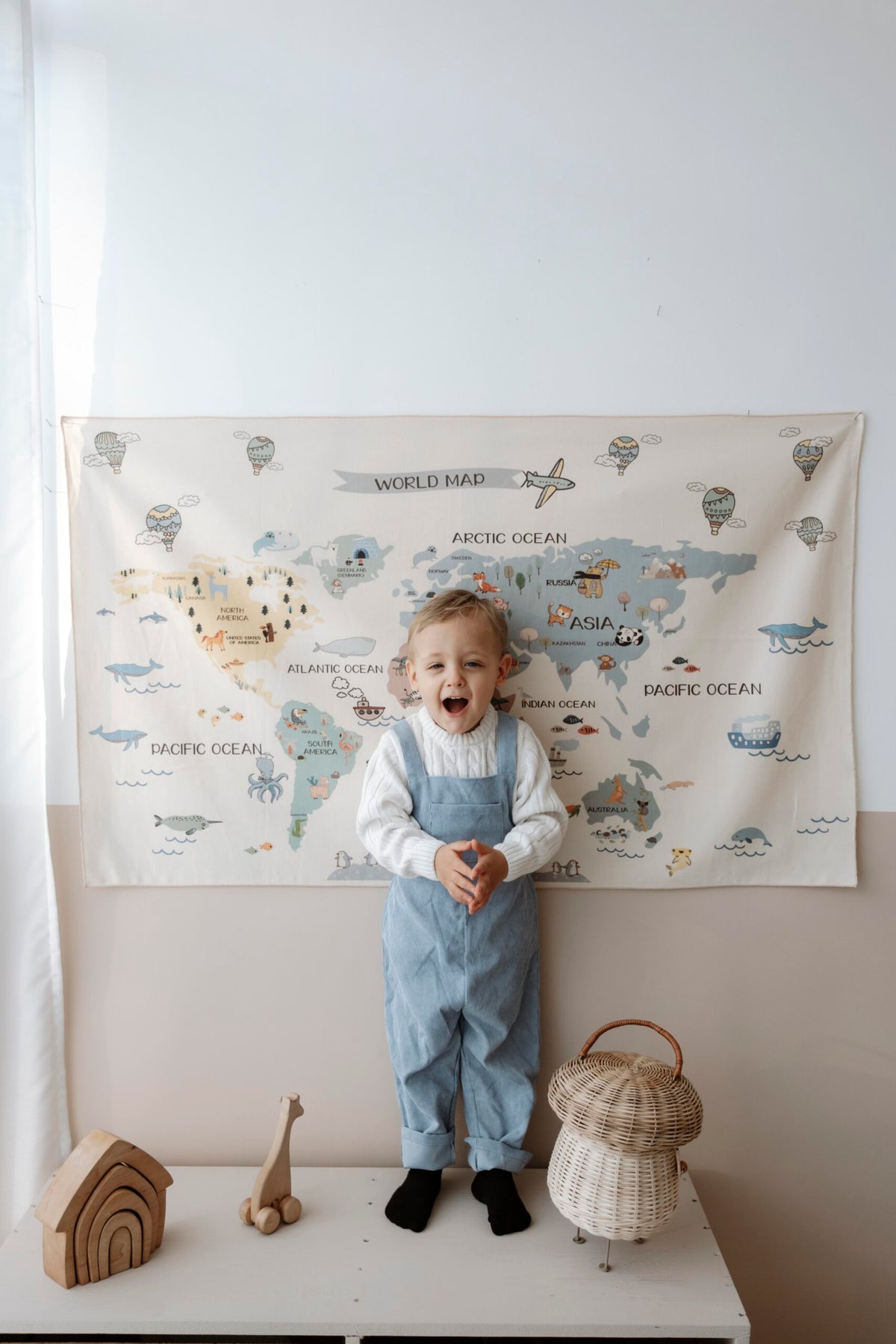 Skyland World Map Wall Decor product image 3 by Dos Junior