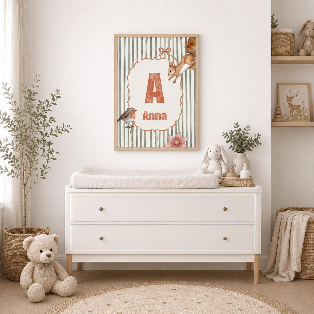 Woodland Personalized Fabric Art Print product image 2 by Dos Junior