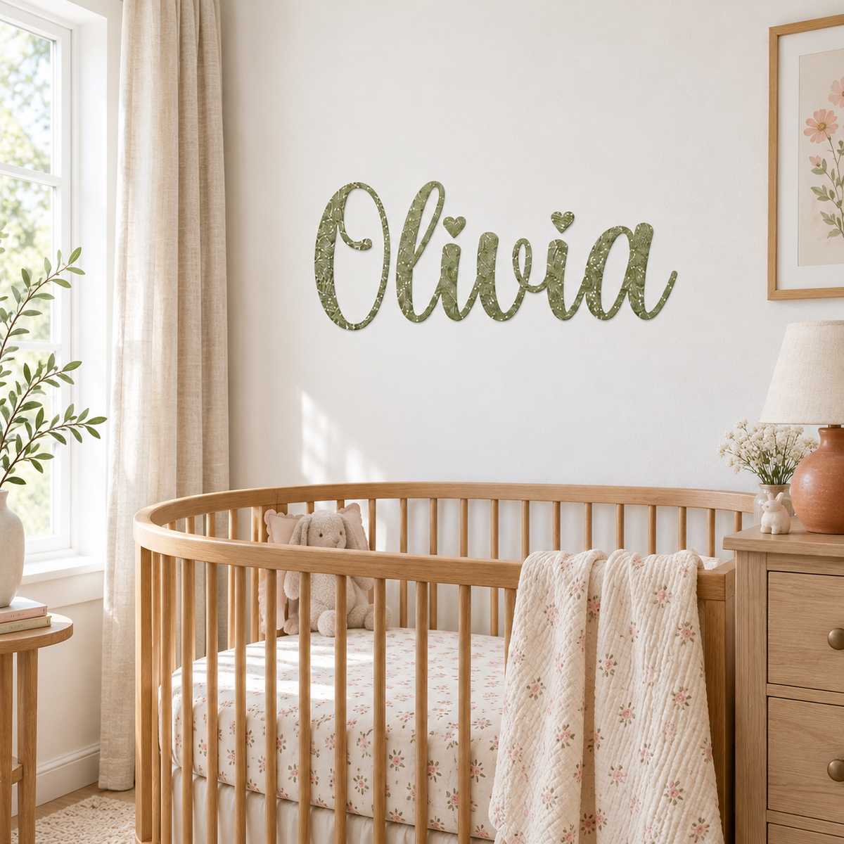 Custom Name Glitter Wall Decal