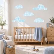 Big Clouds Sky Fabric Wall Decals