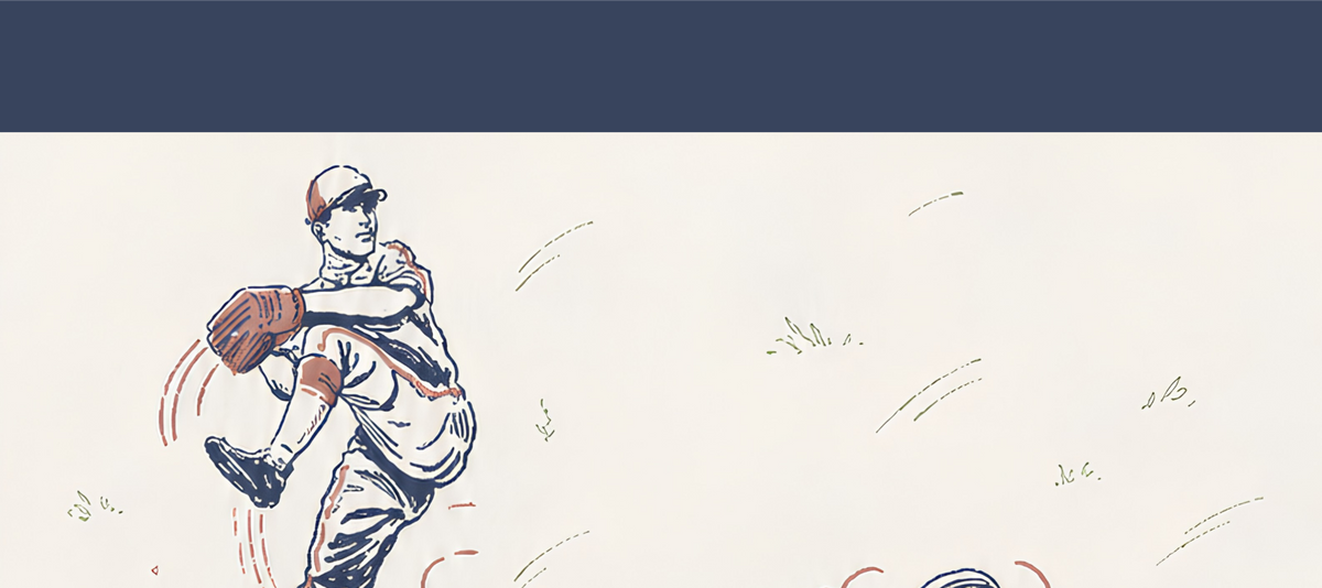 Baseball Peel and Stick Half Wall Wallpaper