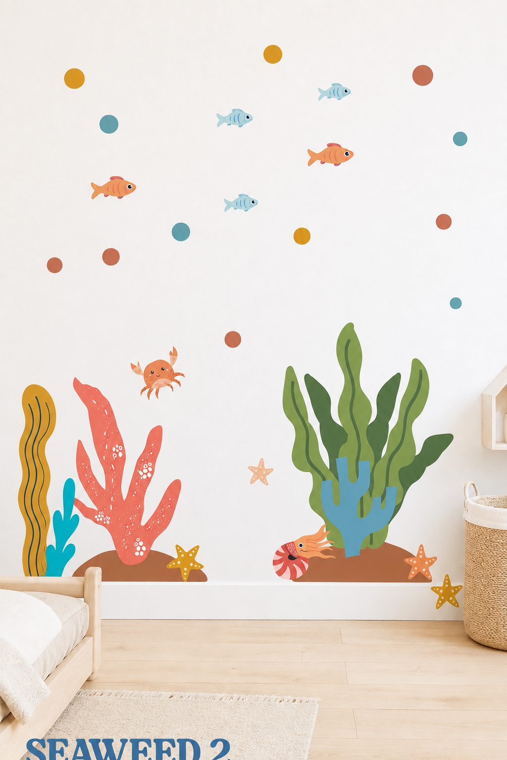 Ocean Animals Fabric Wall Decal