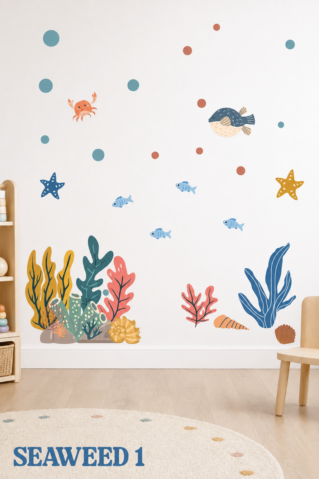 Ocean Animals Fabric Wall Decal