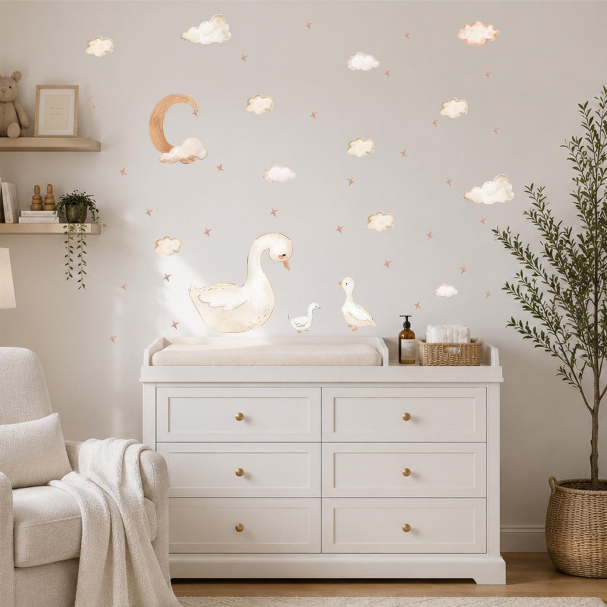 Baby and Mom Duck Textile Decals product image 3 by Dos Junior