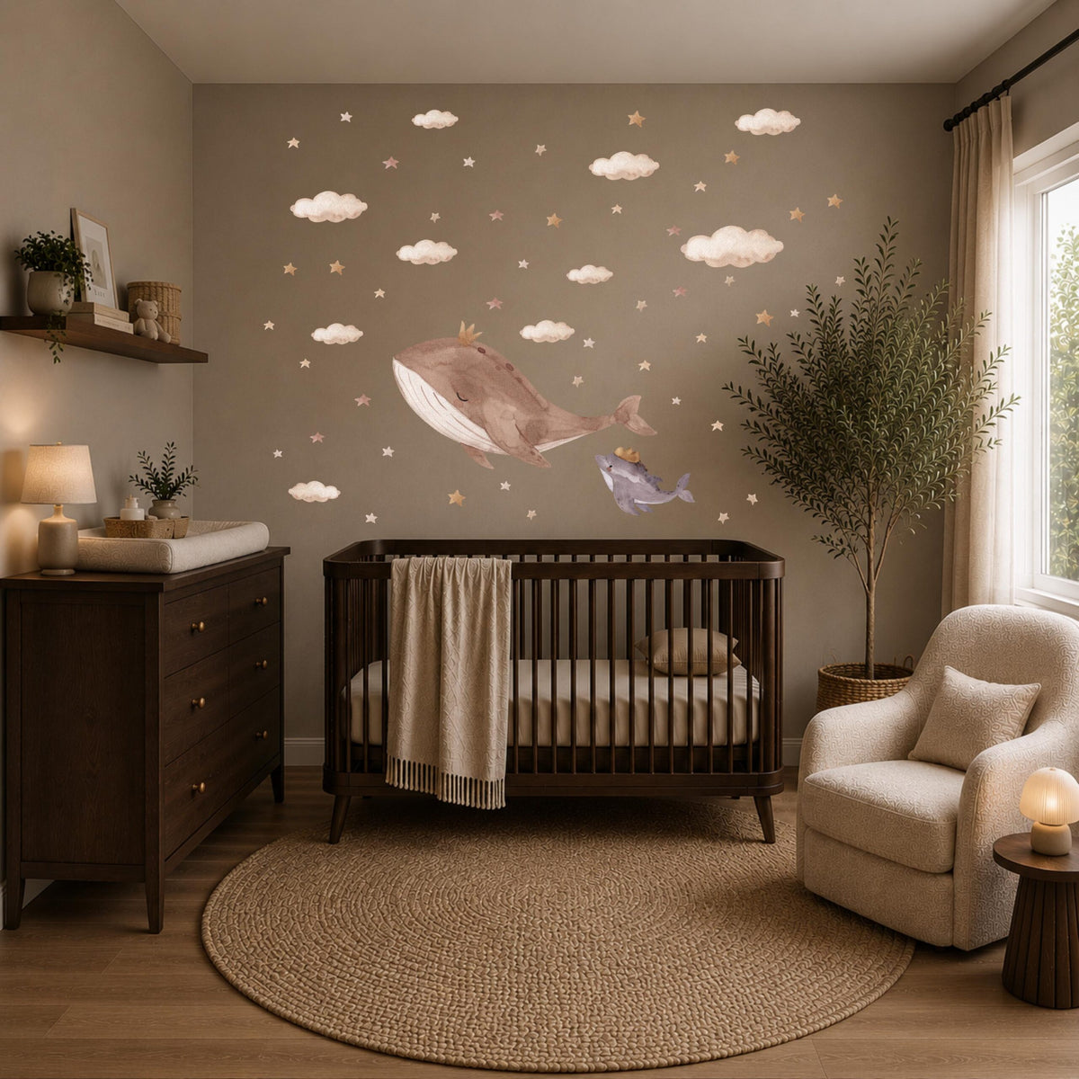 Baby and Mom Whale Textile Decal product image 4 by Dos Junior