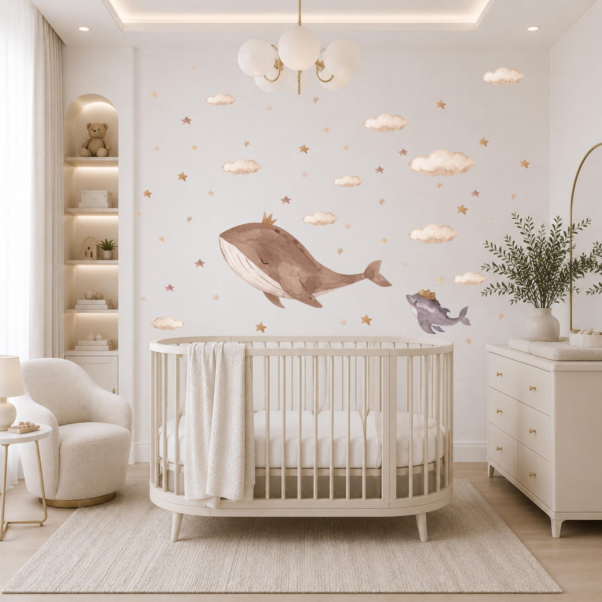Baby and Mom Whale Textile Decal product image 5 by Dos Junior