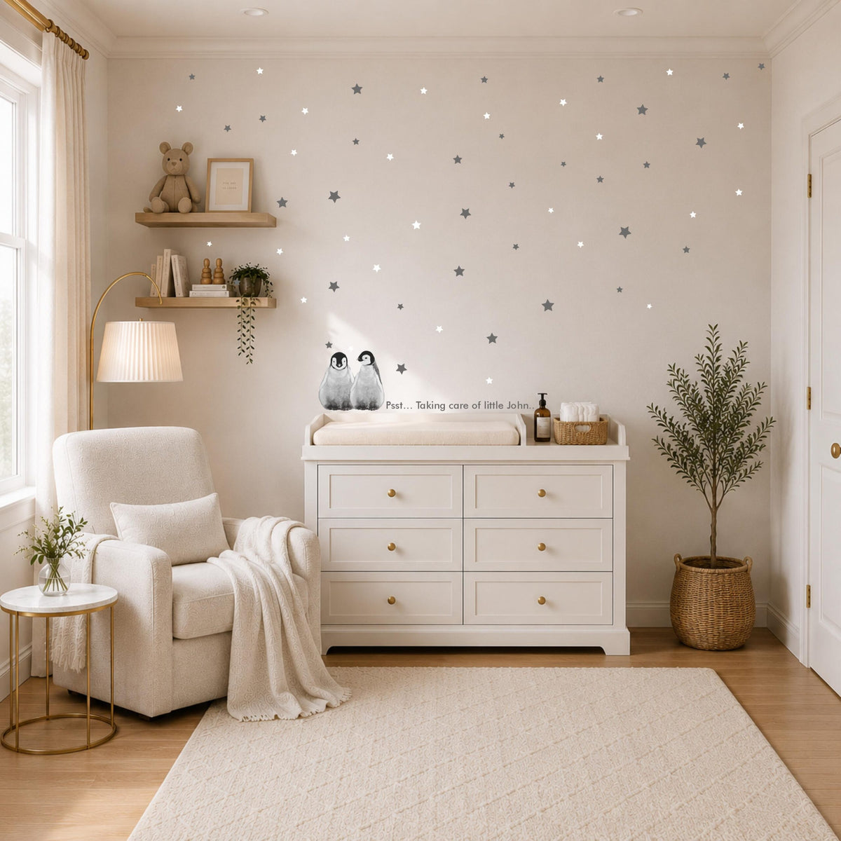 Custom Penguin Textile Decal