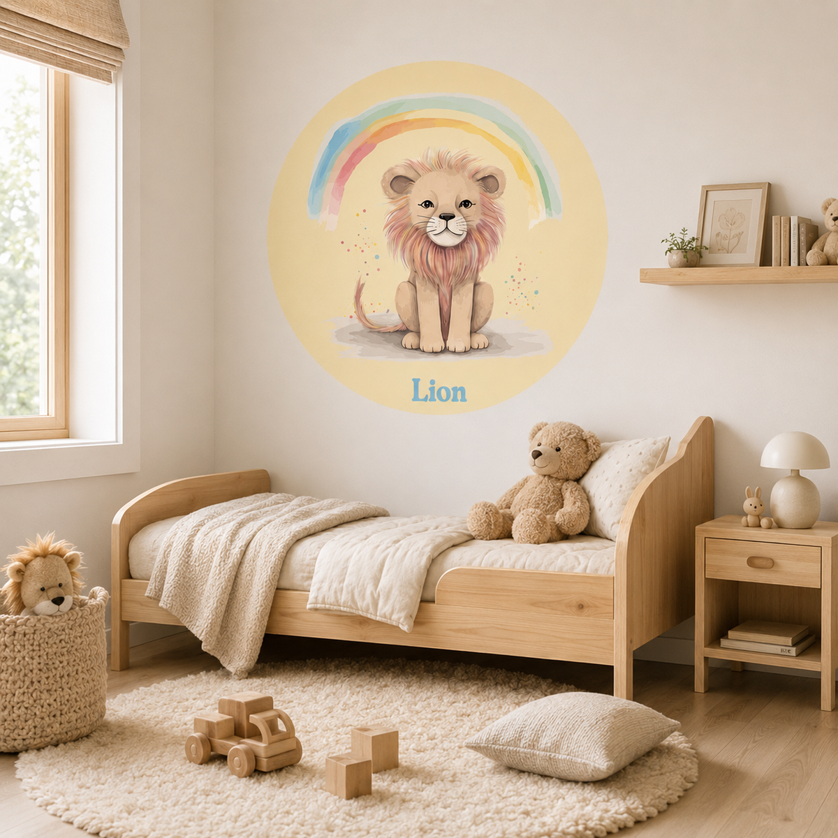 Custom Round Lion Textile Decal product image 5 by Dos Junior