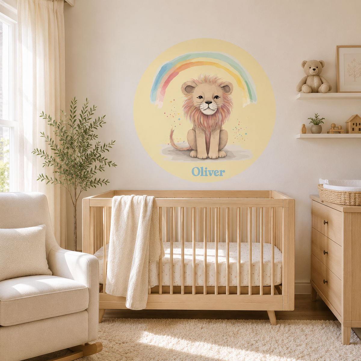 Custom Round Lion Textile Decal product image 6 by Dos Junior
