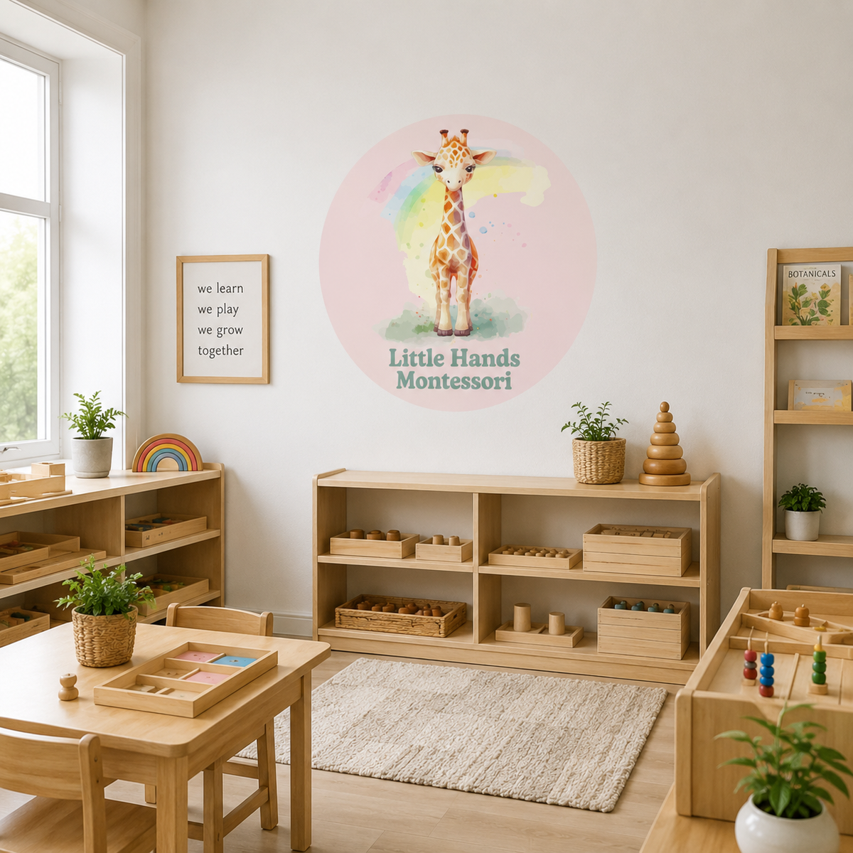 Custom Round Giraffe Textile Decal product image 5 by Dos Junior