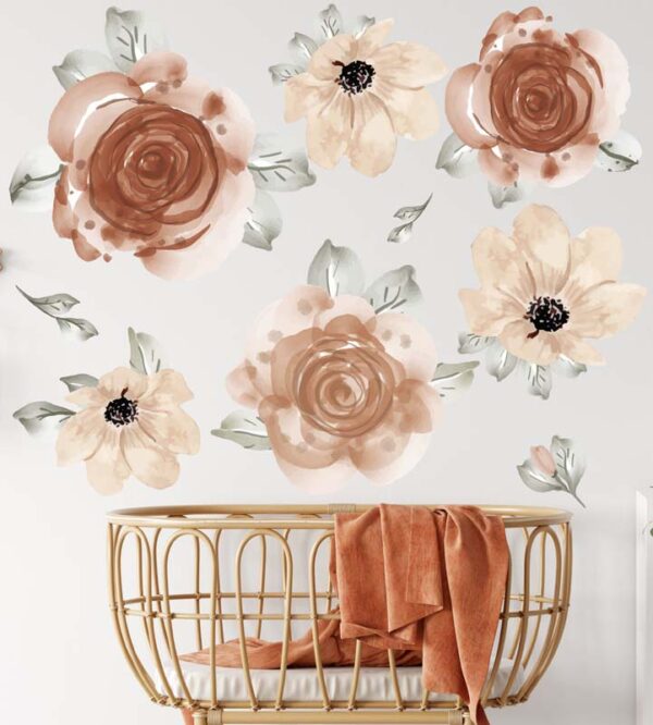 Watercolor Floral Decal