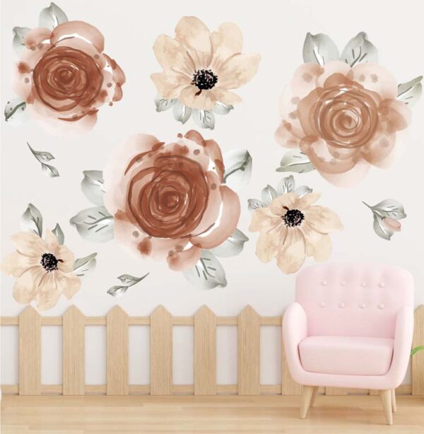 Watercolor Floral Decal
