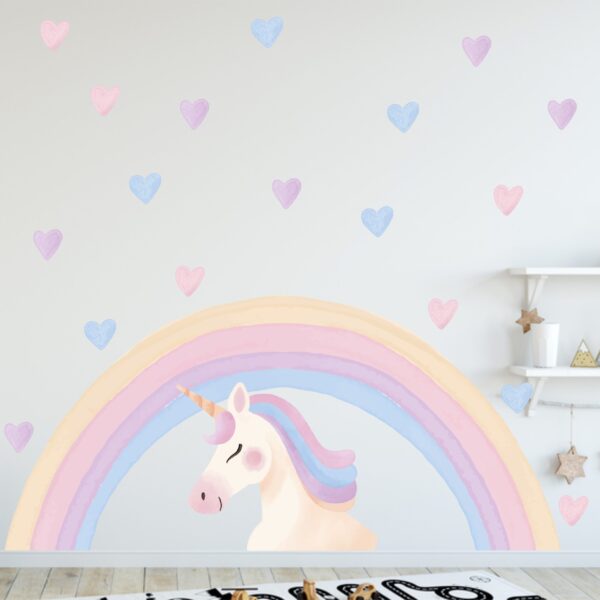 Rainbow Unicorn Wall Decal