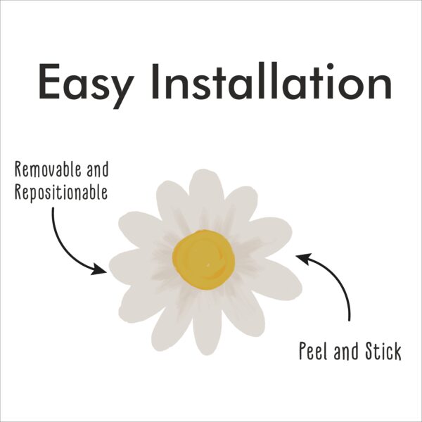 Daisy Wall Decals, Remove wall decals