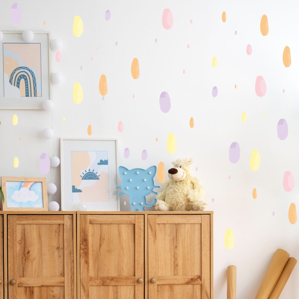 Colorful Polka Dots Wall Decal