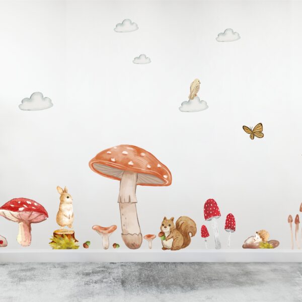 Big Mushroom Wall Decals