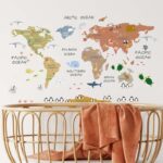 ANIMALS SOFT WORLD MAP DECAL (2)