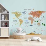 ANIMALS SOFT WORLD MAP DECAL (3)