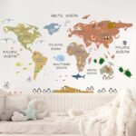 ANIMALS SOFT WORLD MAP DECAL (4)