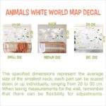 ANIMALS WHITE WORLD MAP DECAL (6)