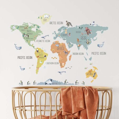 BOHO BRAVE WORLD MAP DECAL (2)