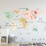 BOHO LOVE WORLD MAP DECAL