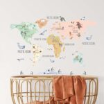 BOHO LOVE WORLD MAP DECAL (2)