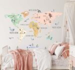 BOHO LOVE WORLD MAP DECAL (3)