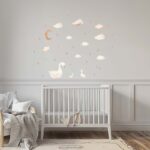 Baby and Mom Duck Wall Decals