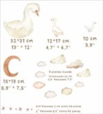 Baby and Mom Duck Wall Decals