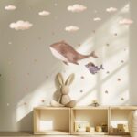 Baby and Mom Whale Wall Decal