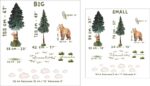 Backwood & Bear Wall Decal sizes