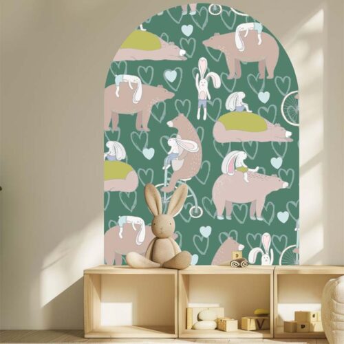 Big Bear and Rabbit Wall Decal