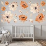 Big Boho Flowers Wall Decals