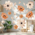 Big Boho Flowers Wall Decals