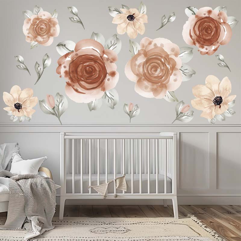 Big Flowers Wall Decal