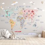 COUNTRIES DREAMY WORLD MAP DECAL (3)