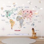 COUNTRIES DREAMY WORLD MAP DECAL (5)