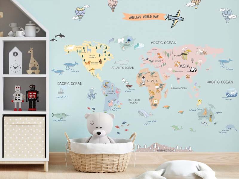 CUSTOM DREAMY WORLD MAP DECAL (4)