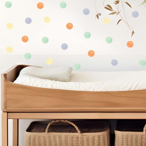 Colorful Polka Dots Wall Decal