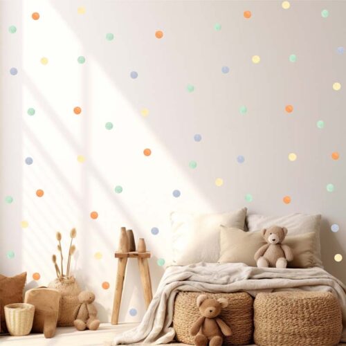 Colorful Polka Dots Wall Decal