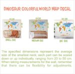 DINOSAUR COLORFUL WORLD MAP DECAL (6)